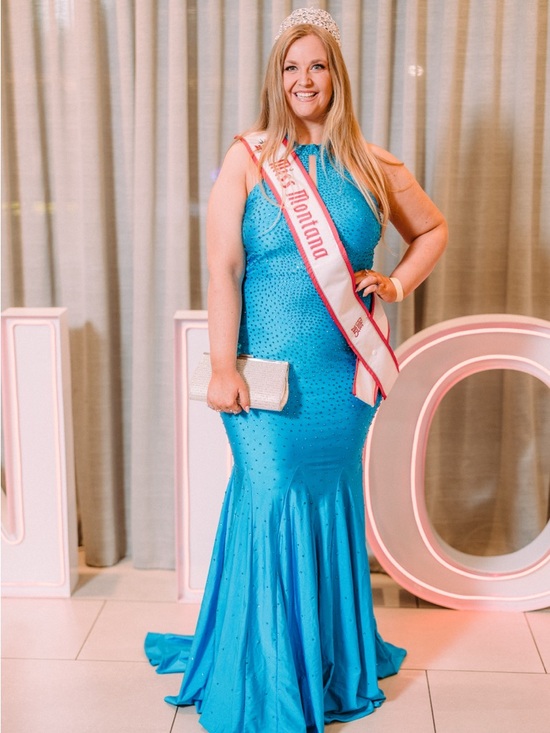 Johnathan Kayne Dresses & Skirts - Johnathan Kayne Sky Blue Halter Mermaid Prom/Pageant Dress